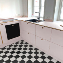 IKEA_Metod_Linoleum_Küche_1 Küchenfronten für IKEA Metod mit Linoleumbeschichtung