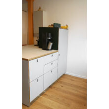 IKEA-Block-Linoleum-Metod Linoleum - Arbeitsplatte, Linoleum Mushroom, Kante Eiche