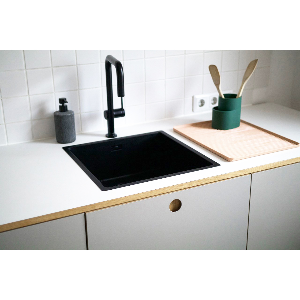 spuele-metod-linoleum-arbeitsplatte Linoleum - Arbeitsplatte, Linoleum Mushroom, Kante Eiche